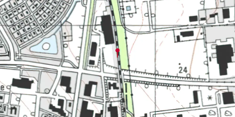 Historisk kort over Gjesing Trinbræt Historisk kort over Gjesing Trinbræt