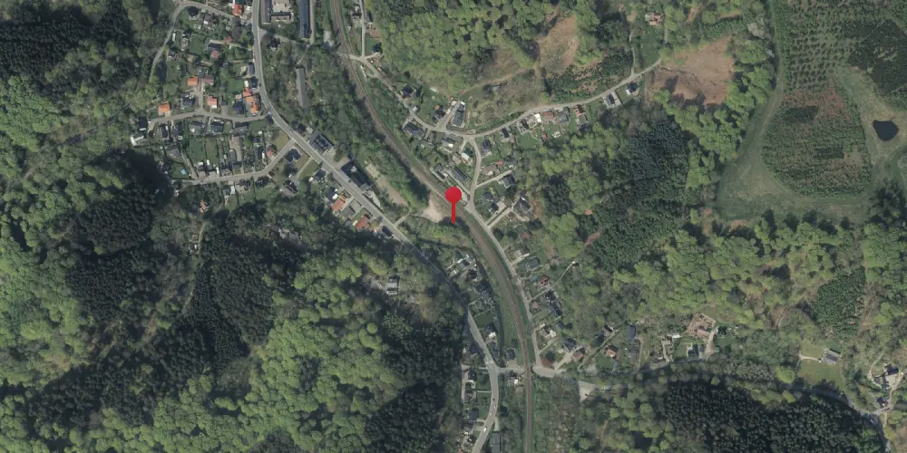 Historisk kort over Grejsdal Station [1914-1968]