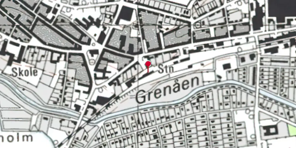 Historisk kort over Grenaa Station [1876-2016]