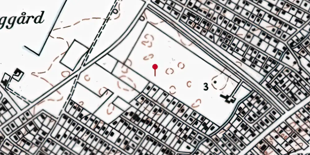 Historisk kort over Greve S-togstrinbræt Historisk kort over Greve S-togstrinbræt