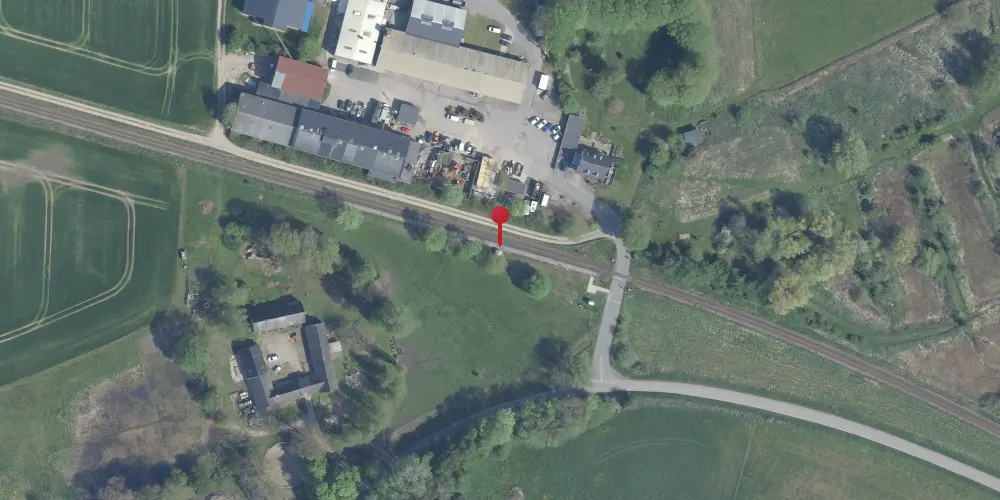 Historisk kort over Grimstrup Trinbræt