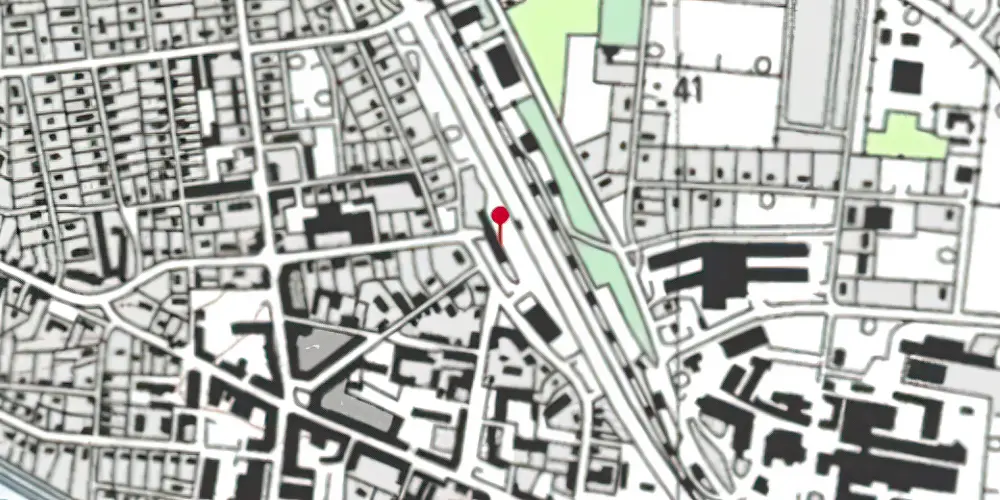 Historisk kort over Grindsted Station