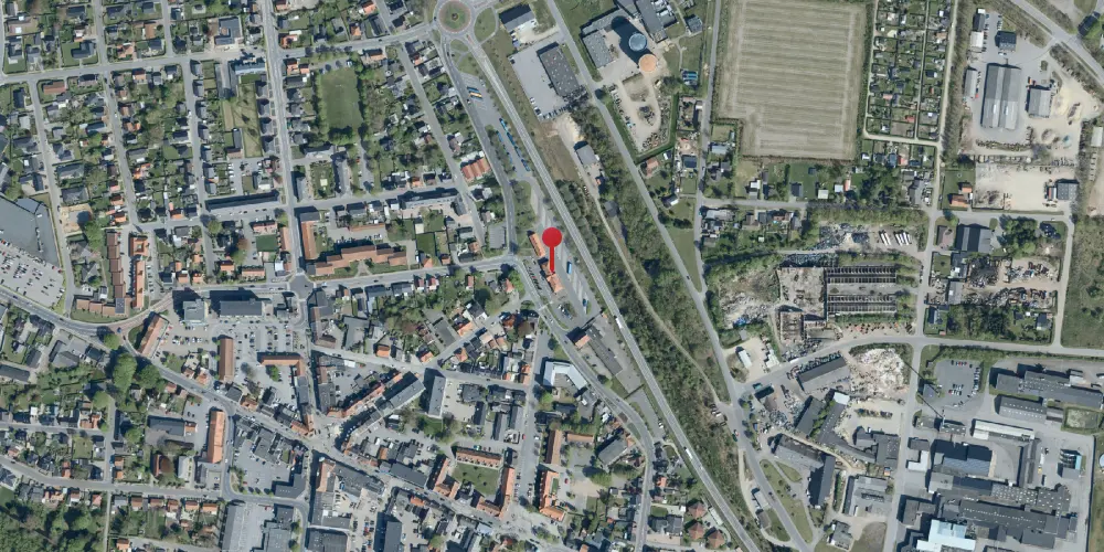 Historisk kort over Grindsted Station