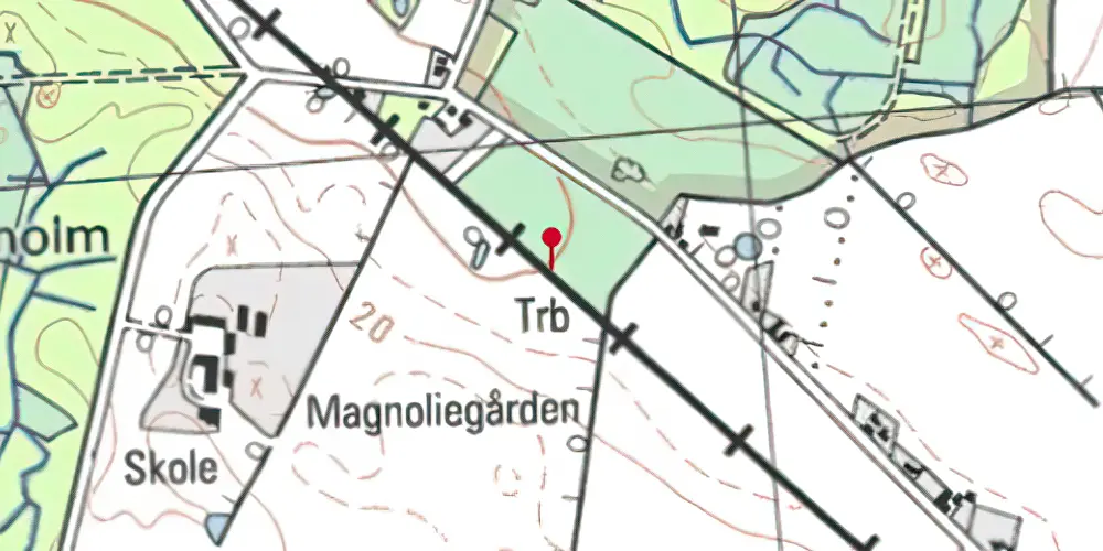 Historisk kort over Grubberholm Trinbræt Historisk kort over Grubberholm Trinbræt
