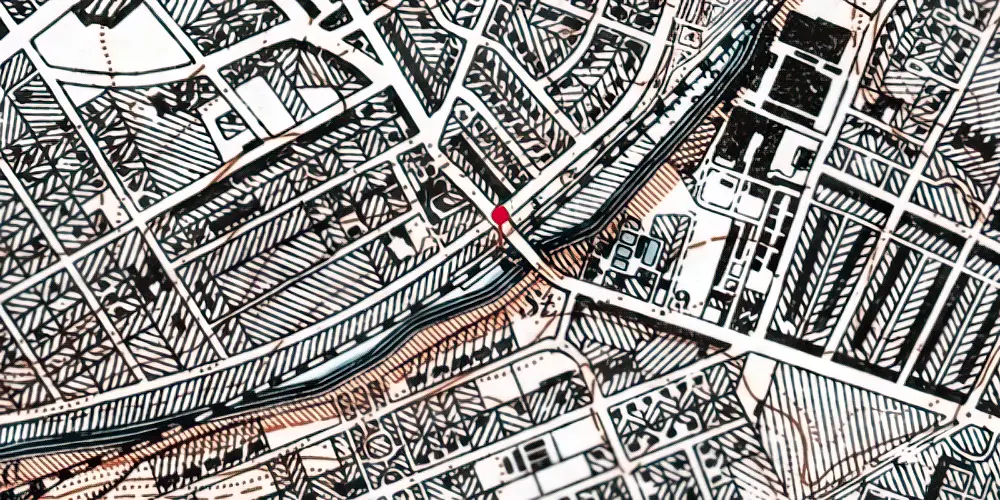 Historisk kort over Grøndal S-togstrinbræt