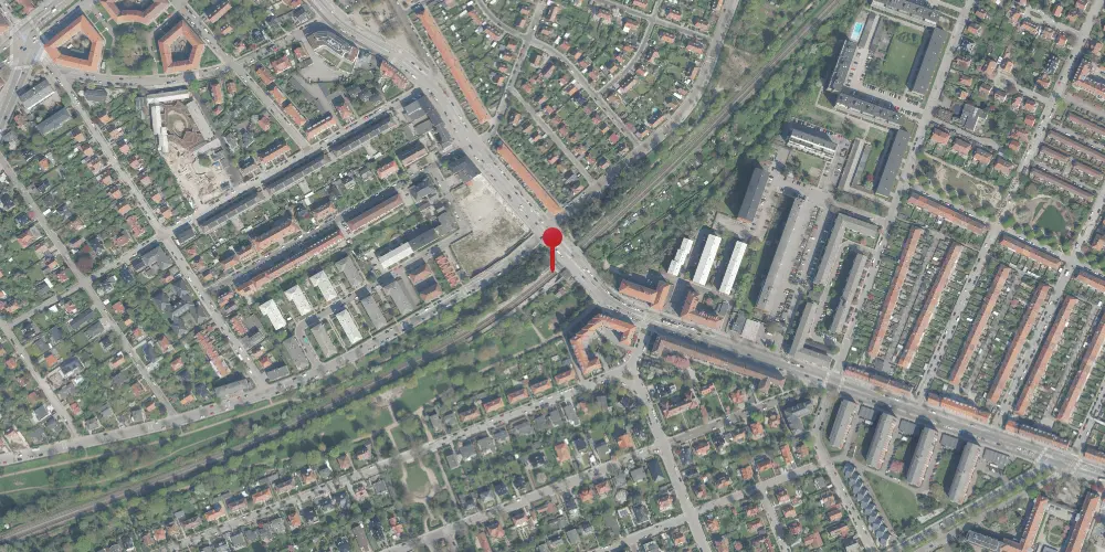 Historisk kort over Grøndal S-togstrinbræt