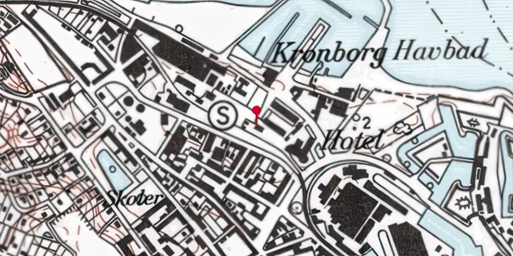 Historisk kort over Grønnehave Station