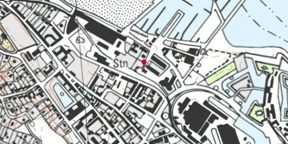 Historisk kort over Grønnehave Station