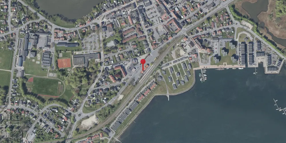 Historisk kort over Gråsten Station Historisk kort over Gråsten Station