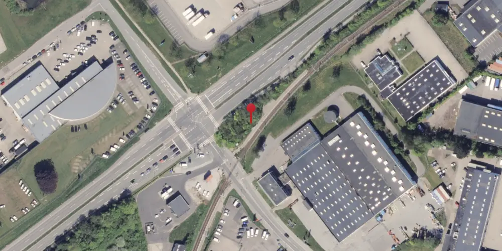 Historisk kort over Gunnar Clausensvej Trinbræt [1975-2016]