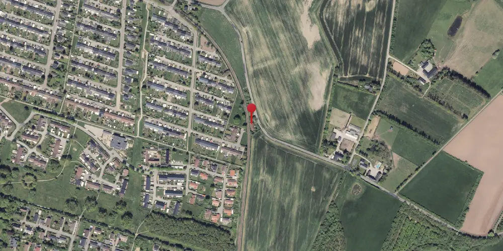 Historisk kort over Gunnestrup Station