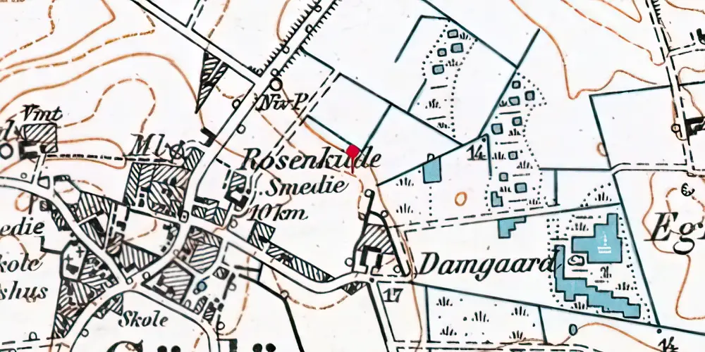 Historisk kort over Gørløse Trinbræt Historisk kort over Gørløse Trinbræt