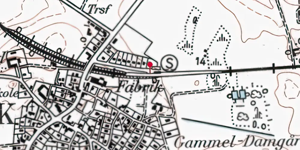 Historisk kort over Gørløse Trinbræt Historisk kort over Gørløse Trinbræt