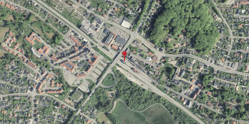 Historisk kort over Hadsten Station [1862-1991]