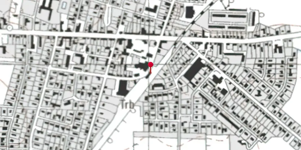 Historisk kort over Hammerum Station Historisk kort over Hammerum Station