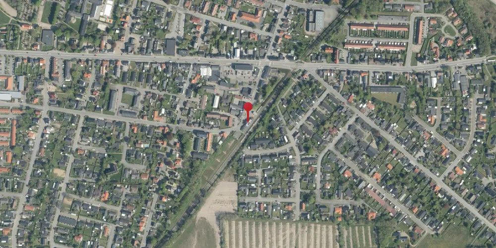 Historisk kort over Hammerum Station Historisk kort over Hammerum Station