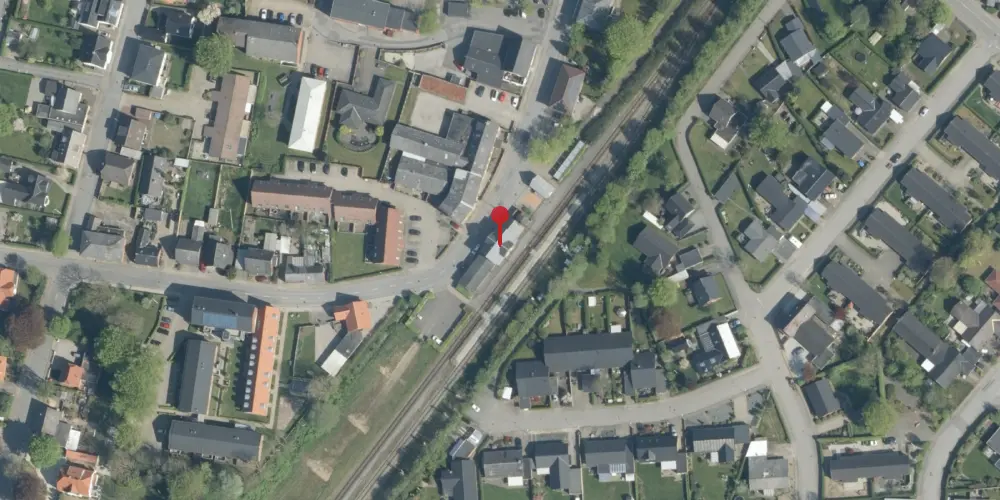 Historisk kort over Hammerum Station Historisk kort over Hammerum Station