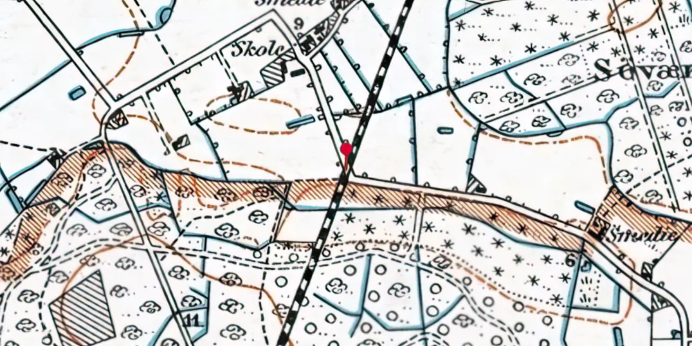 Historisk kort over Lindet Skole Trinbræt (uofficielt) Historisk kort over Lindet Skole Trinbræt (uofficielt)