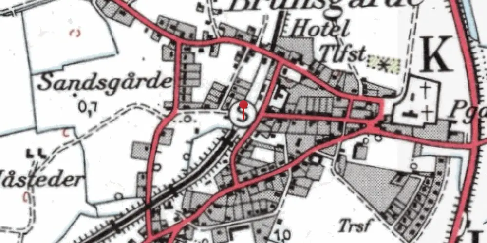 Historisk kort over Harboøre Trinbræt Historisk kort over Harboøre Trinbræt