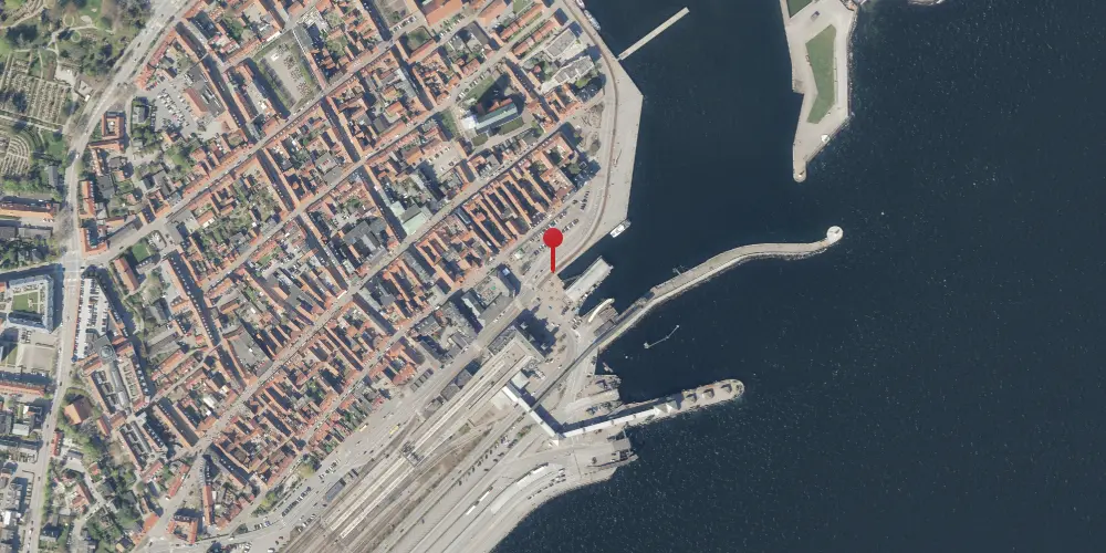 Historisk kort over Havnepladsen Trinbræt