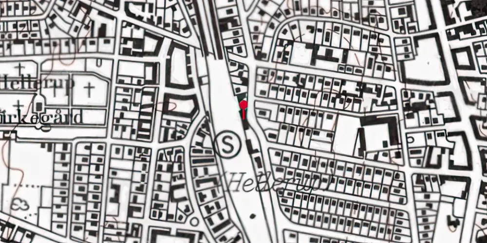 Historisk kort over Hellerup Station Historisk kort over Hellerup Station