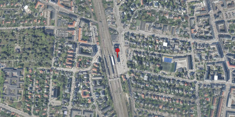 Historisk kort over Hellerup Station Historisk kort over Hellerup Station