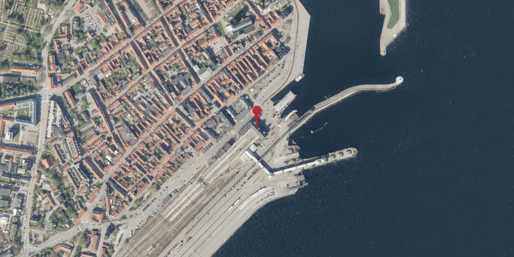 Historisk kort over Helsingør Station