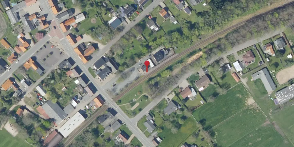 Historisk kort over Henne Trinbræt