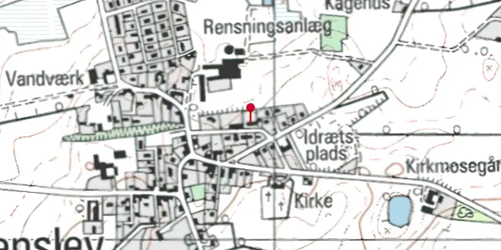 Historisk kort over Føllenslev Station