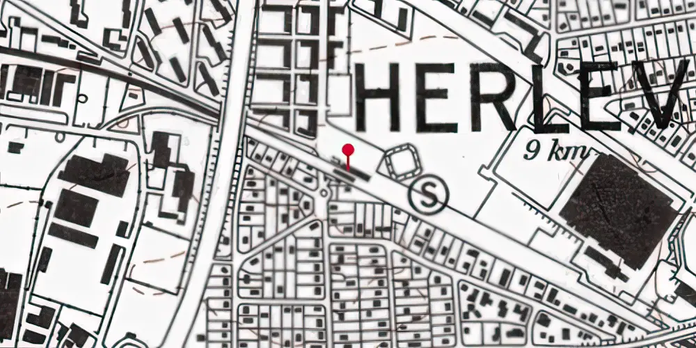 Historisk kort over Herlev Station Historisk kort over Herlev Station