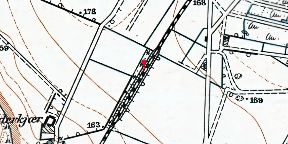 Historisk kort over Messecenter Herning Trinbræt Historisk kort over Messecenter Herning Trinbræt