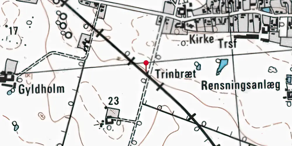 Historisk kort over Himlingøje Trinbræt Historisk kort over Himlingøje Trinbræt