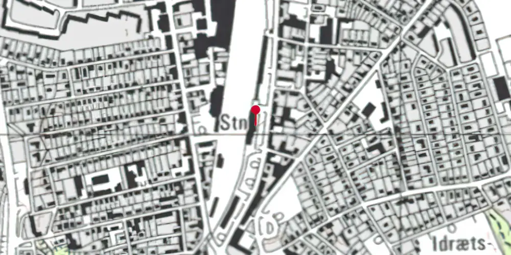 Historisk kort over Holstebro Station