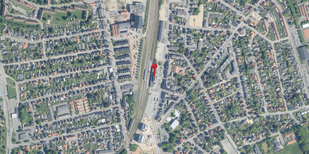 Historisk kort over Holstebro Station