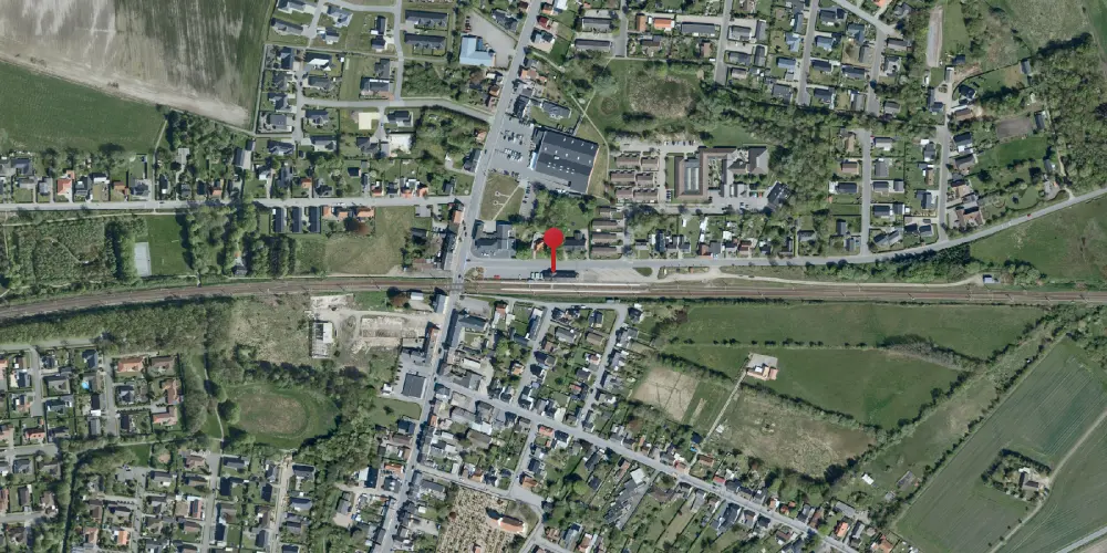 Historisk kort over Holsted Station Historisk kort over Holsted Station