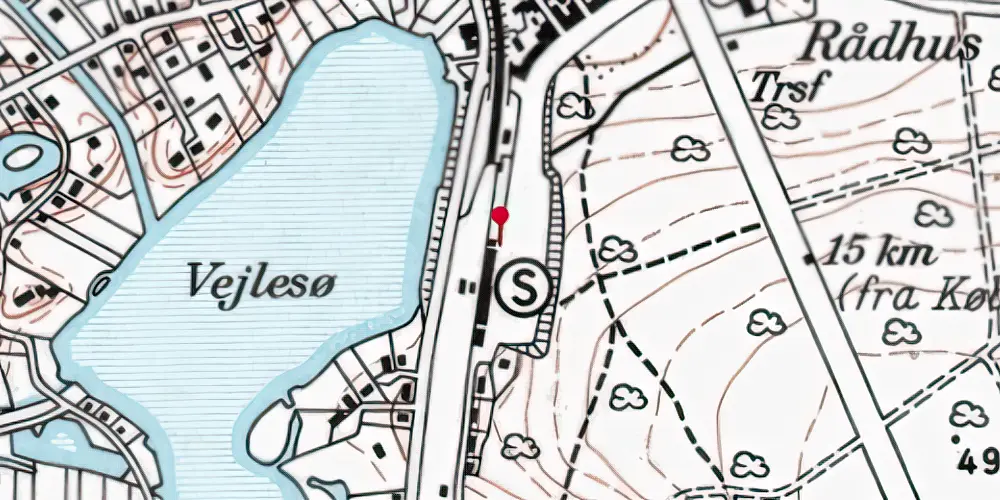 Historisk kort over Holte Station