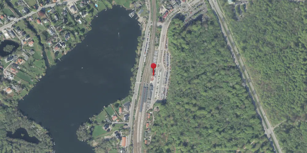 Historisk kort over Holte Station