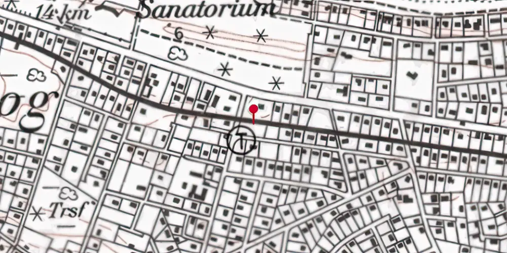 Historisk kort over Horneby Sand Trinbræt