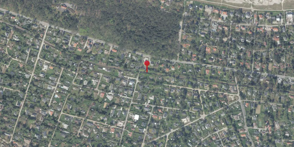 Historisk kort over Horneby Sand Trinbræt