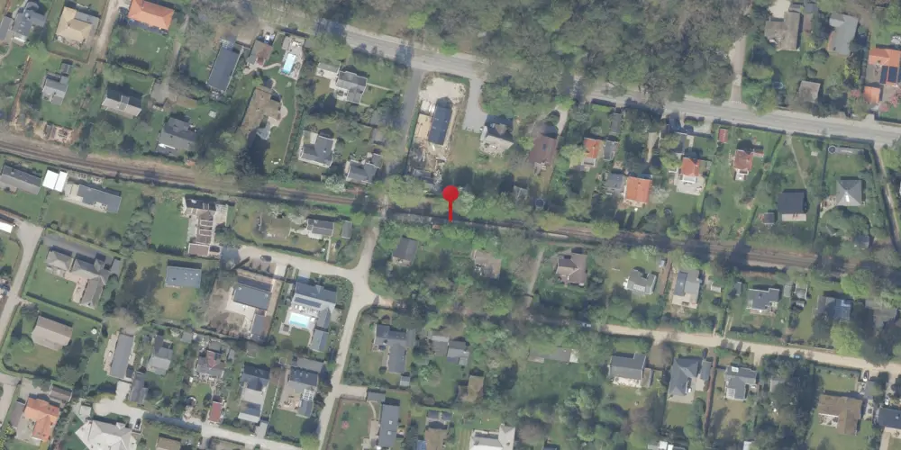 Historisk kort over Horneby Sand Trinbræt