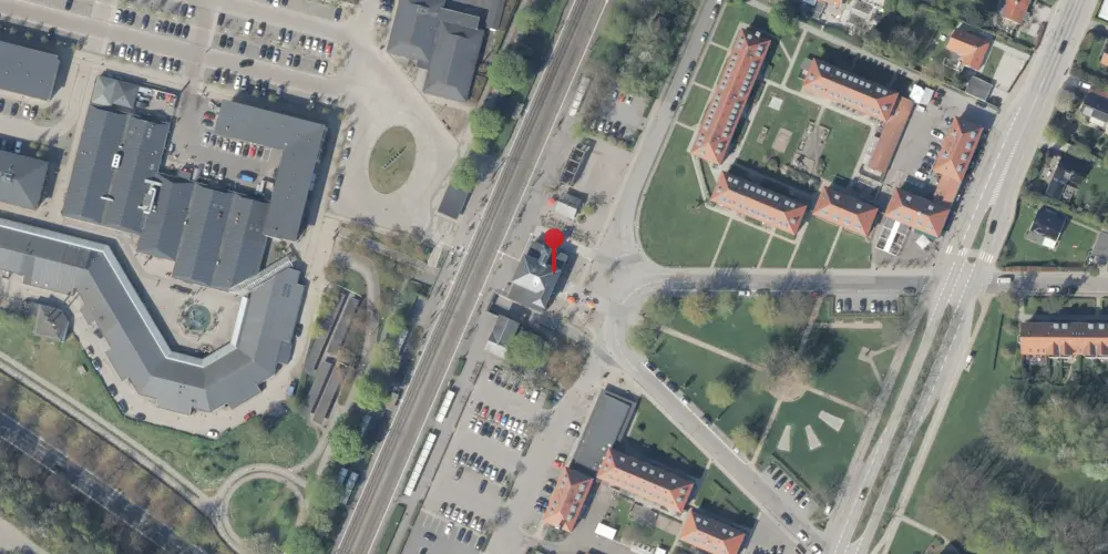 Historisk kort over Humlebæk Station Historisk kort over Humlebæk Station