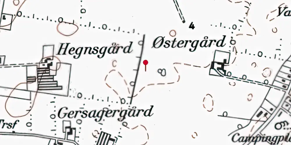 Historisk kort over Hundige S-togsstation Historisk kort over Hundige S-togsstation