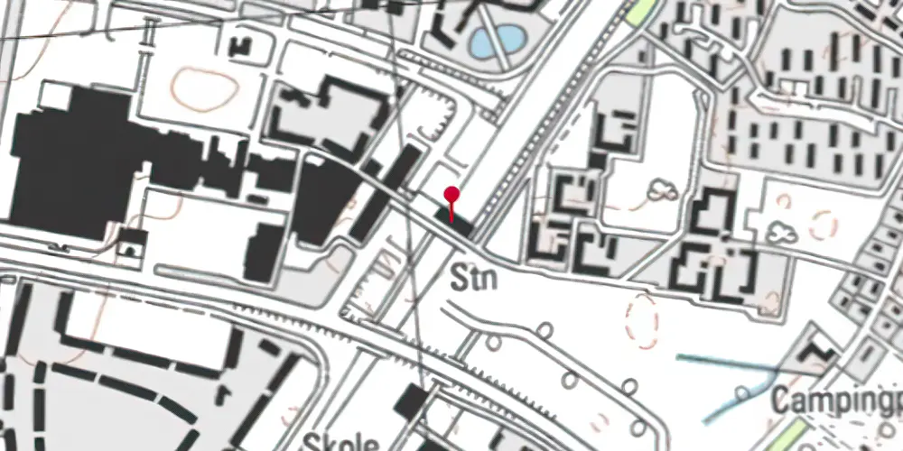 Historisk kort over Hundige S-togsstation Historisk kort over Hundige S-togsstation