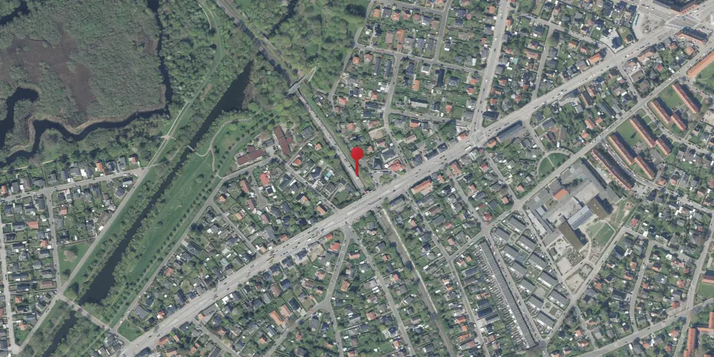 Historisk kort over Husum S-togstrinbræt