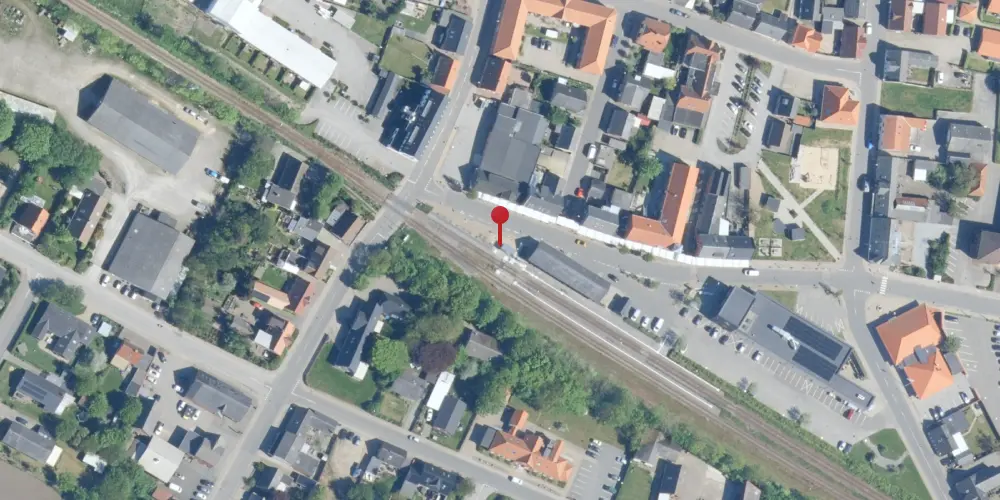 Historisk kort over Hvidbjerg Trinbræt