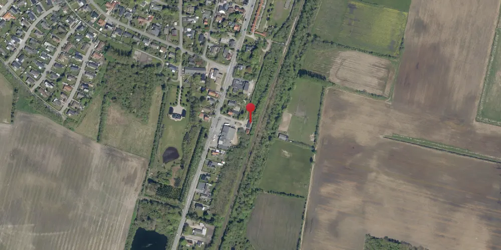 Historisk kort over Hviding Station [1923-1987]