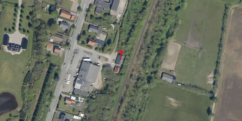 Historisk kort over Hviding Station [1923-1987]