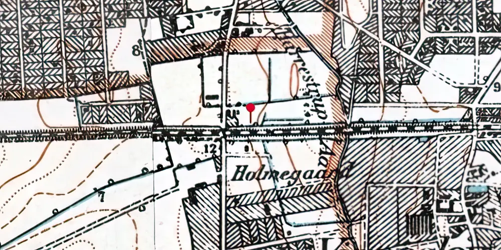 Historisk kort over Hvidovre Nær S-togstrinbræt