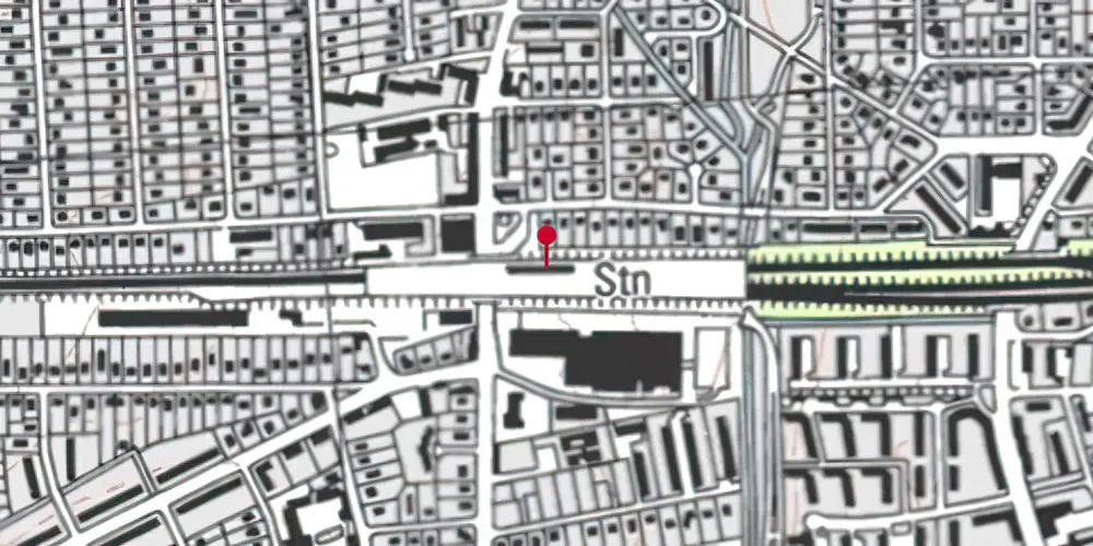 Historisk kort over Hvidovre Nær S-togstrinbræt