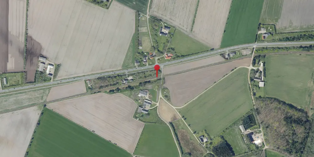 Historisk kort over Hyllerslev Trinbræt